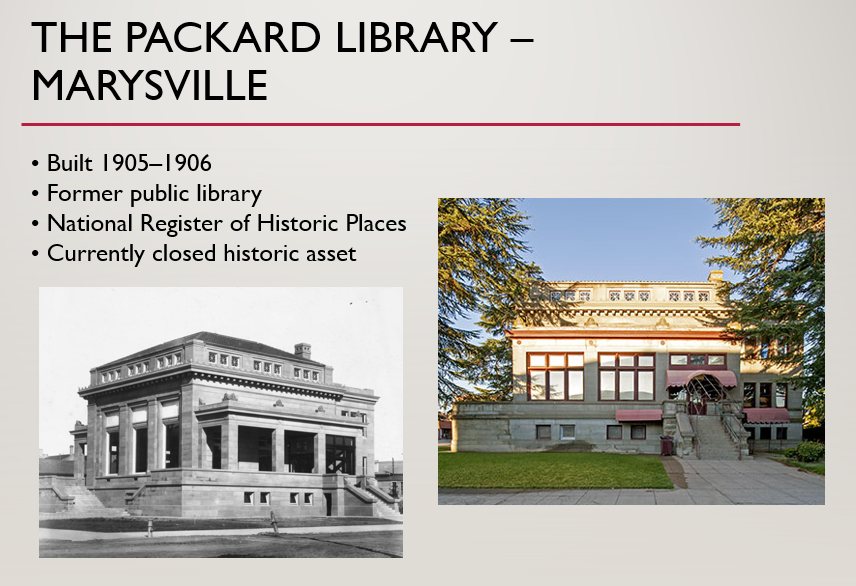 Behind the Doors of the Historic Packard Library: A Vision for Yuba County’s Future History Museum