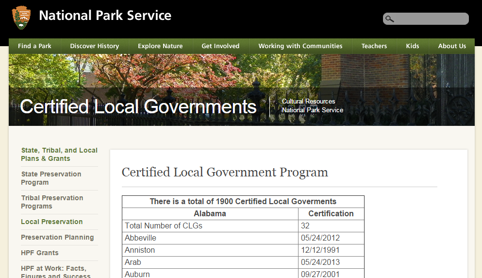 An Inside Look at the Certified Local Government Program