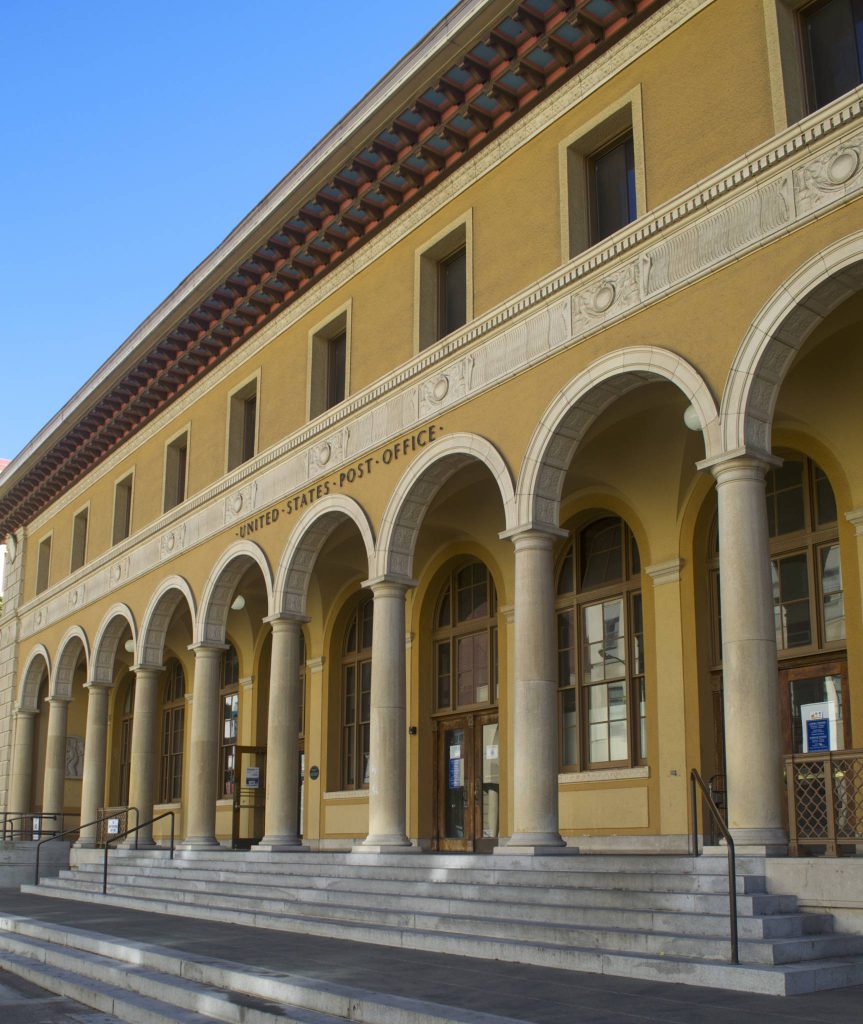 when do post offices close in california