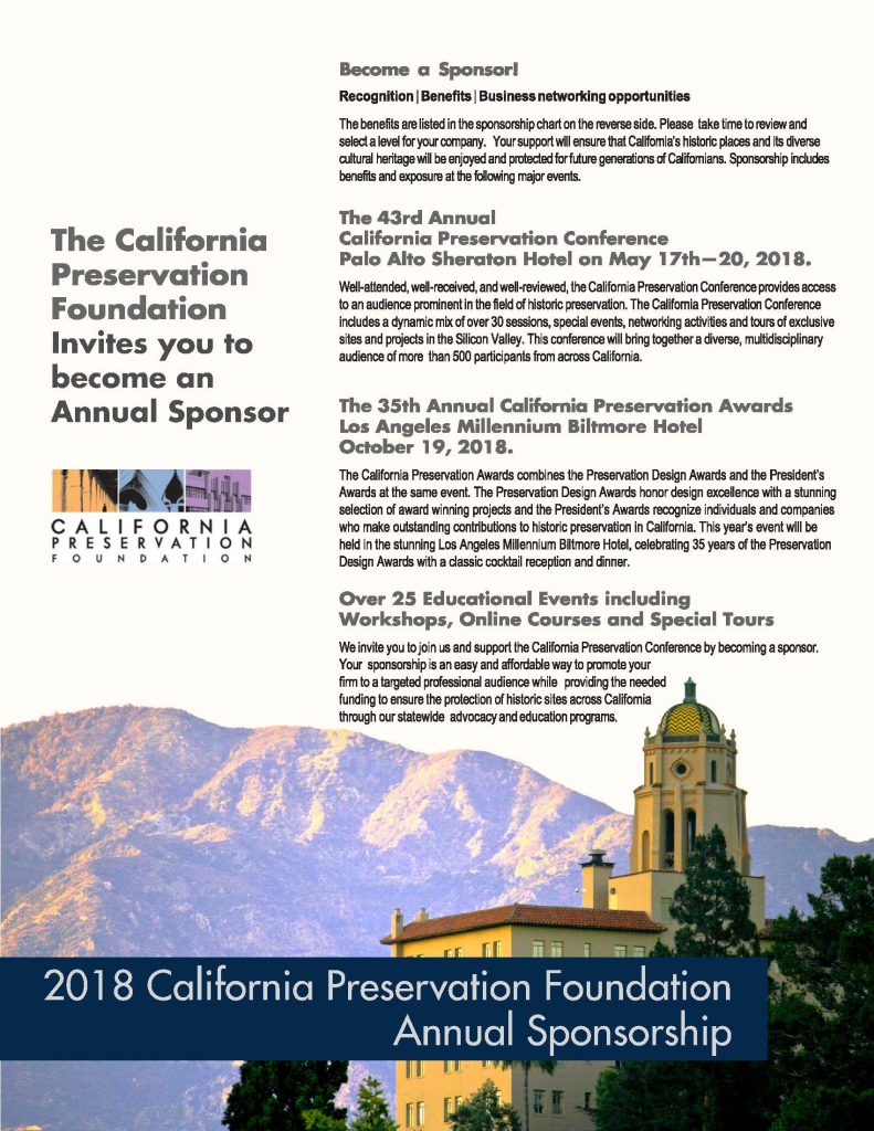 California Preservation Awards - California Preservation Foundation