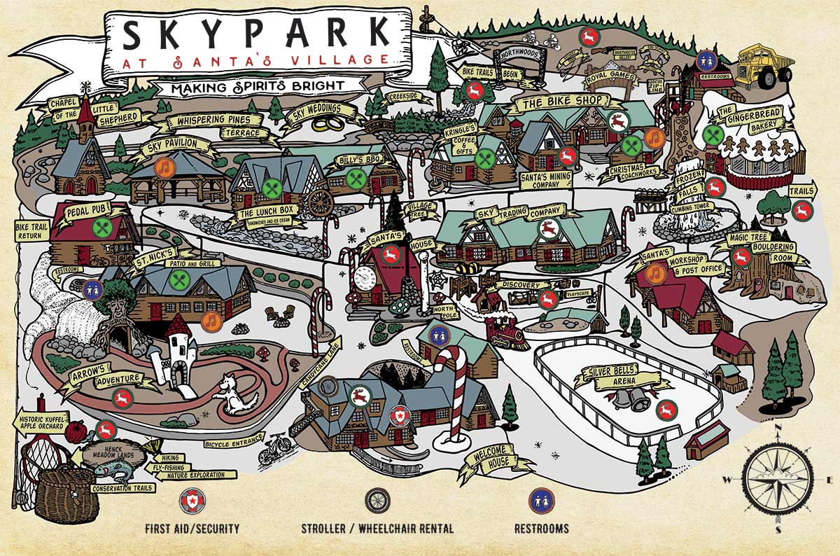 Four (4) Tickets to Skypark at Santa's Village - Historic Park near Lake Arrowhead