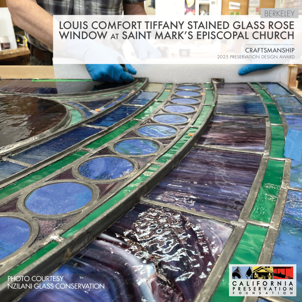 Tiffany Stained Glass Rose Window Preservation at Saint Mark's