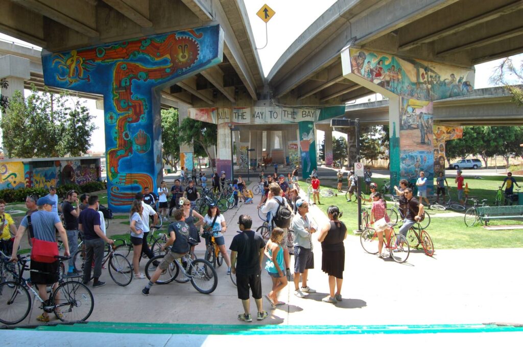 Chicano Park Bike Gathering